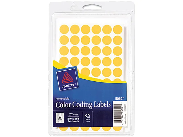 Avery Avery 05062 Removable Color-Coding Labels Neon Orange 840/Pack — product photo