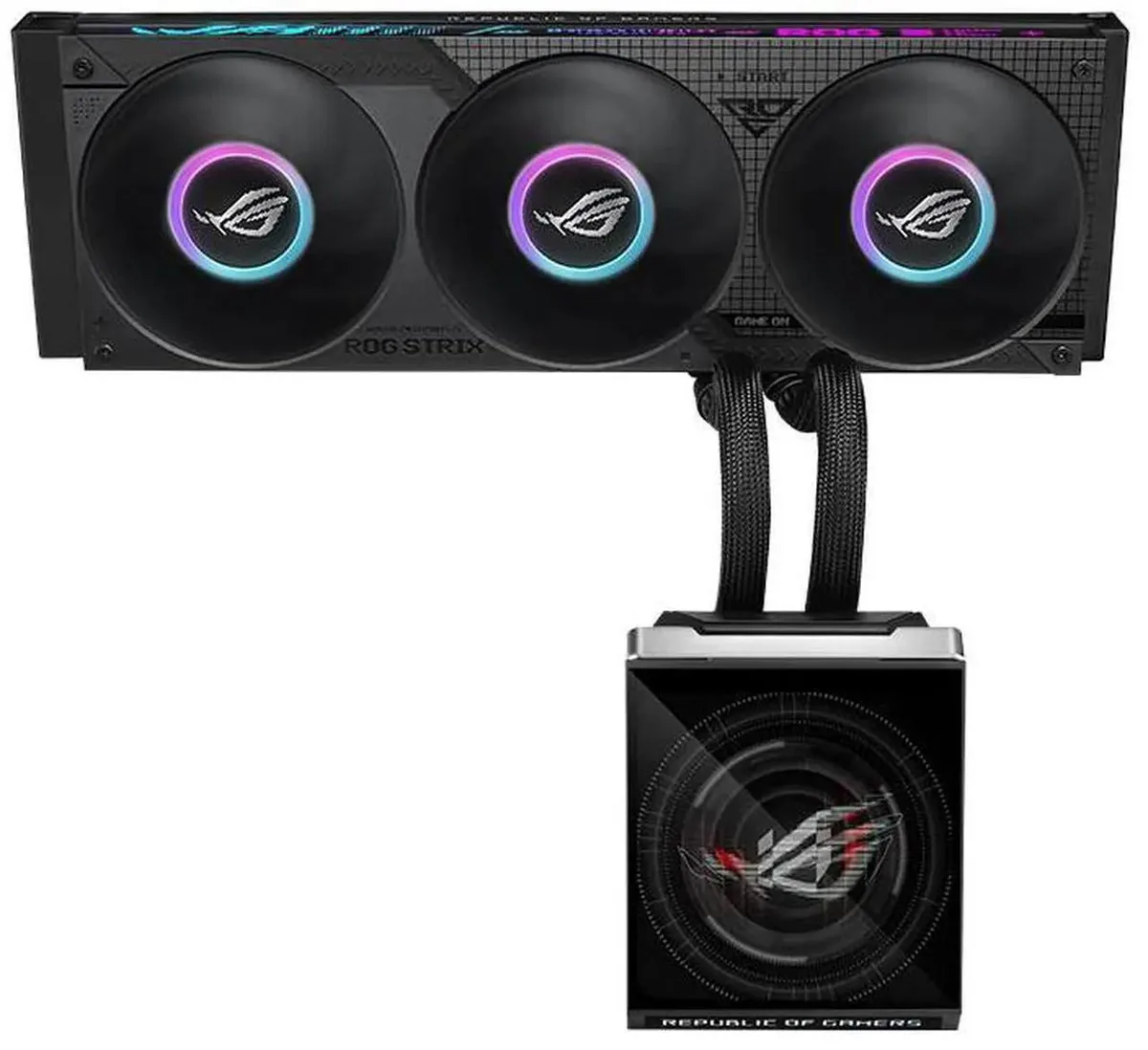 ASUS ASUS ROG Strix LC IV 360 ARGB LCD liquid cooler 250 mm tube 5.08" IPS display — product photo