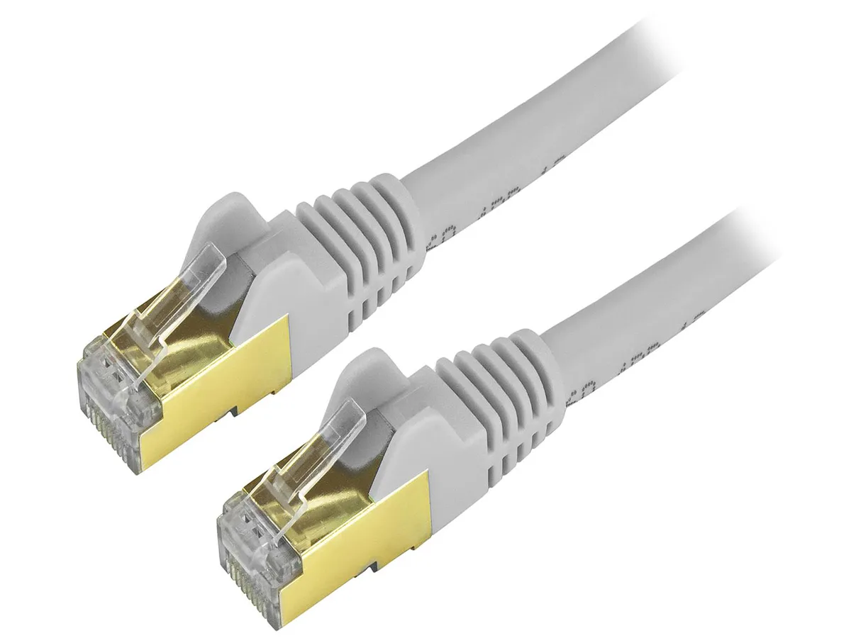 STARTECH STARTECH C6ASPAT25GR 25 ft Cat6a Shielded Snagless Ethernet Cable Gray — product photo
