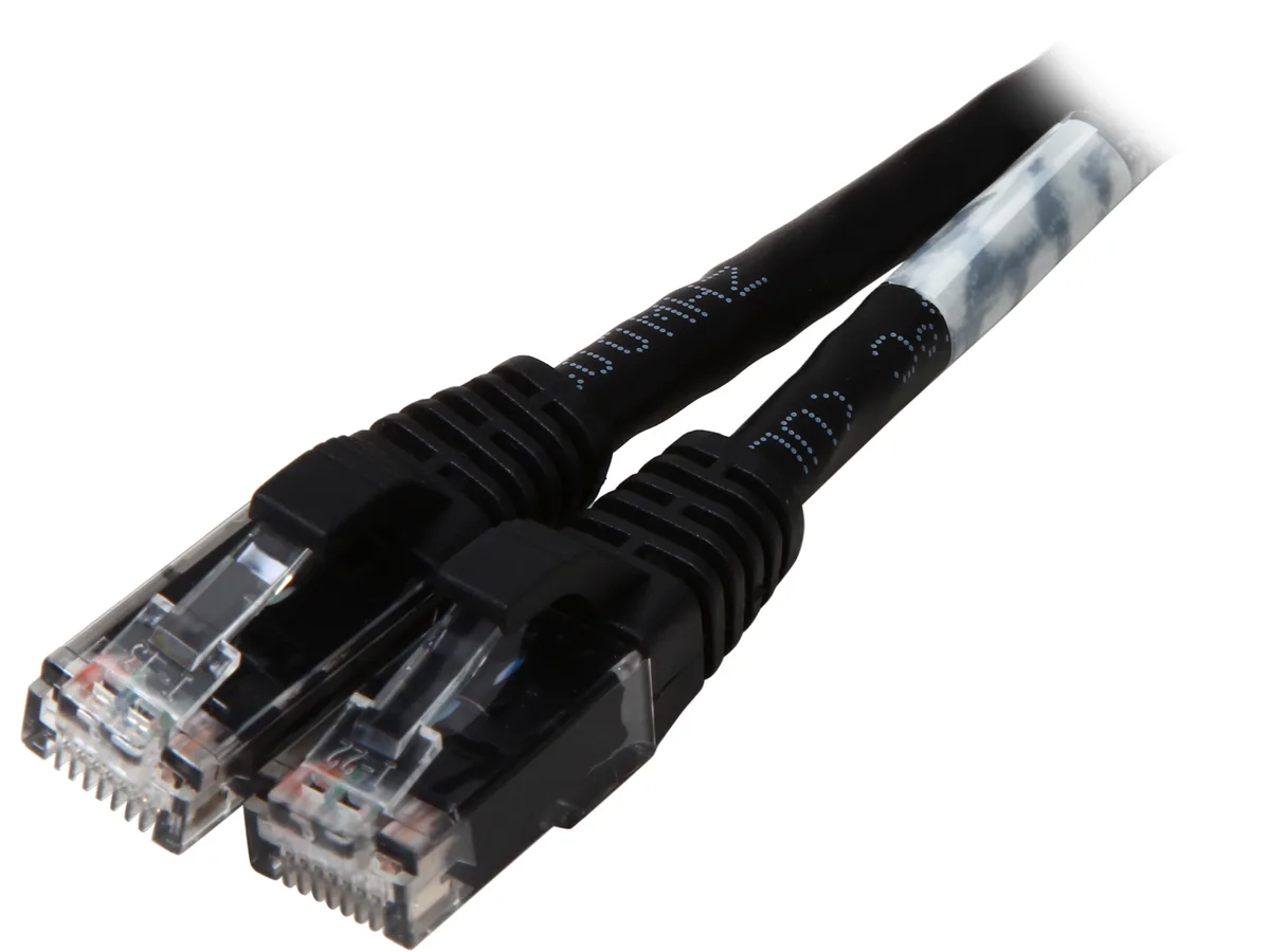 Cables To Go Cables To Go 03981 Cat 6 network ethernet cable 2 ft Black — product photo