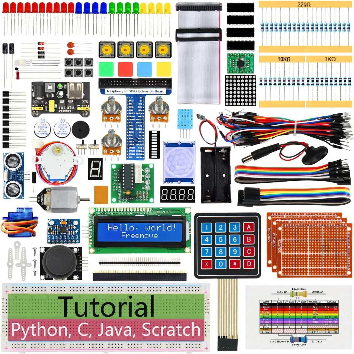 MCDODO MCDODO Freenove Ultimate Starter Kit 223 Items 128 Projects 962-Page Tutorial — product photo