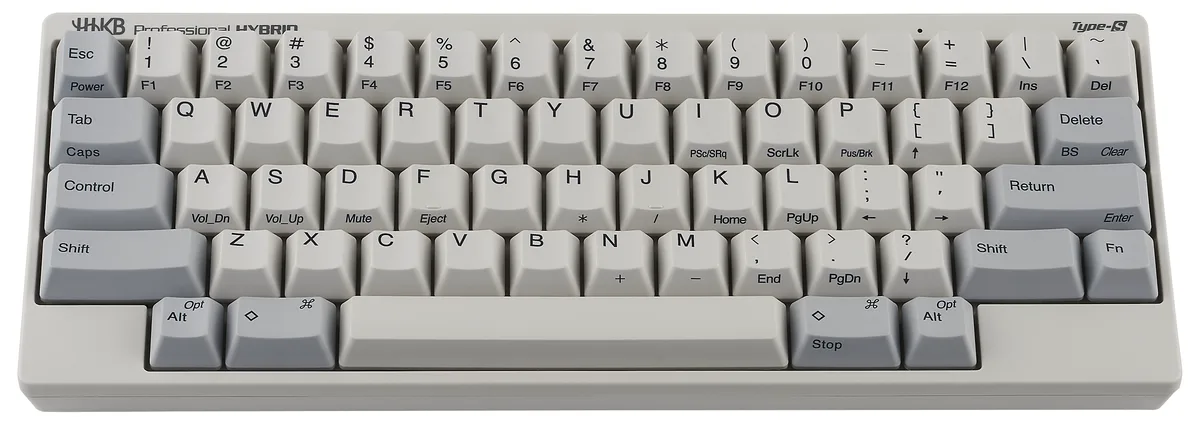 HHKB HHKB CG01000-297001 Professional HYBRID Type-S compact gaming keyboard 60% 11.6" x 4.7" x 1.6 — product photo