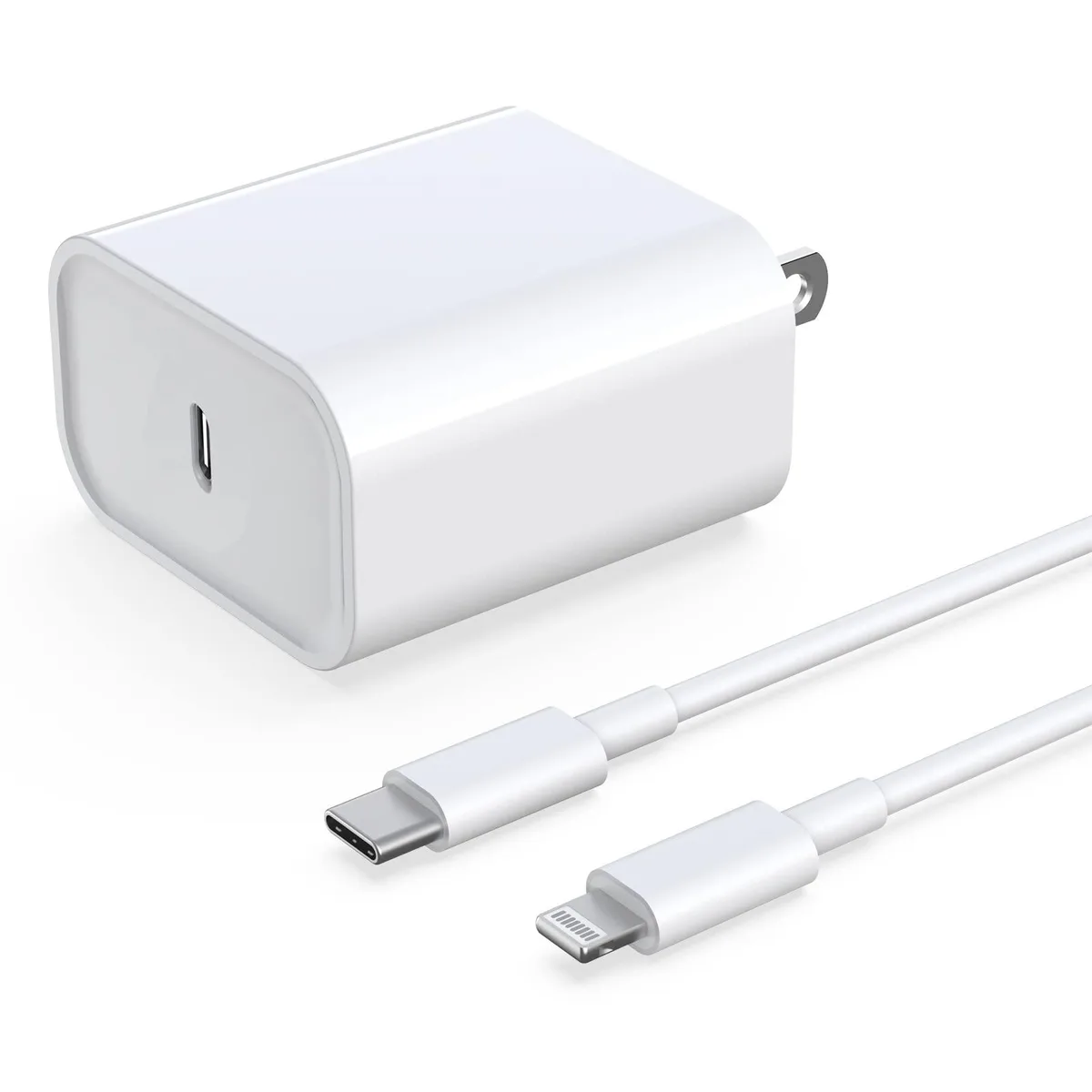 DABUSTAR H-002 33W USB-C PD charger with 6ft Lightning cable — product photo