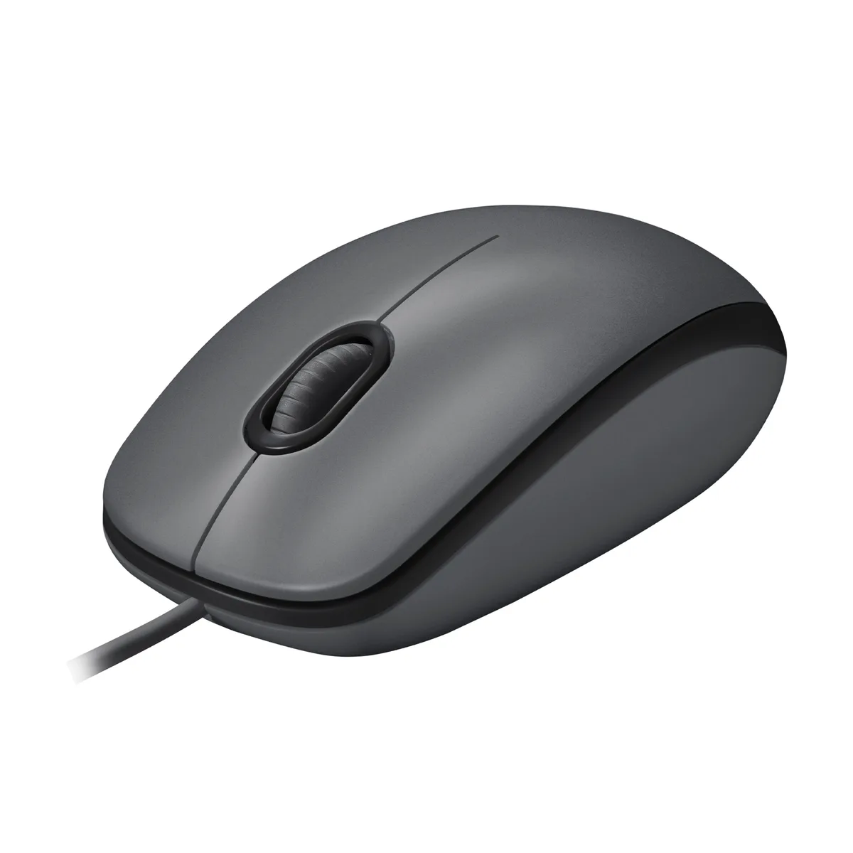 Logitech Logitech M100 910-001601 Wired Ambidextrous 3-Button USB Optical Mouse 1000 DPI Gray — product photo