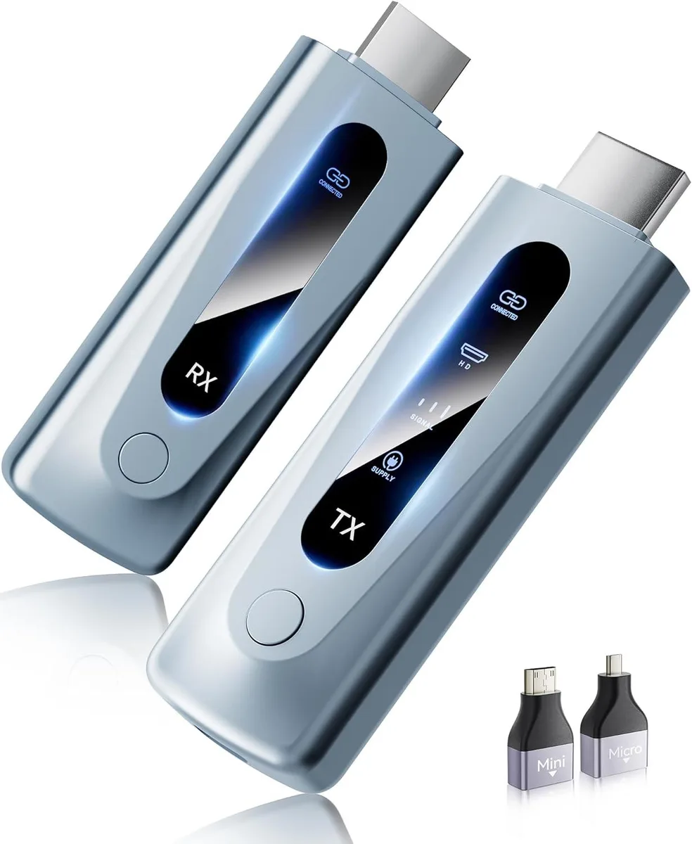 EDIMAX EDIMAX 2025 Upgraded Wireless HDMI Extender Kit 328FT/100M 5G+2.4G 4K Decode 1080P Output — product photo