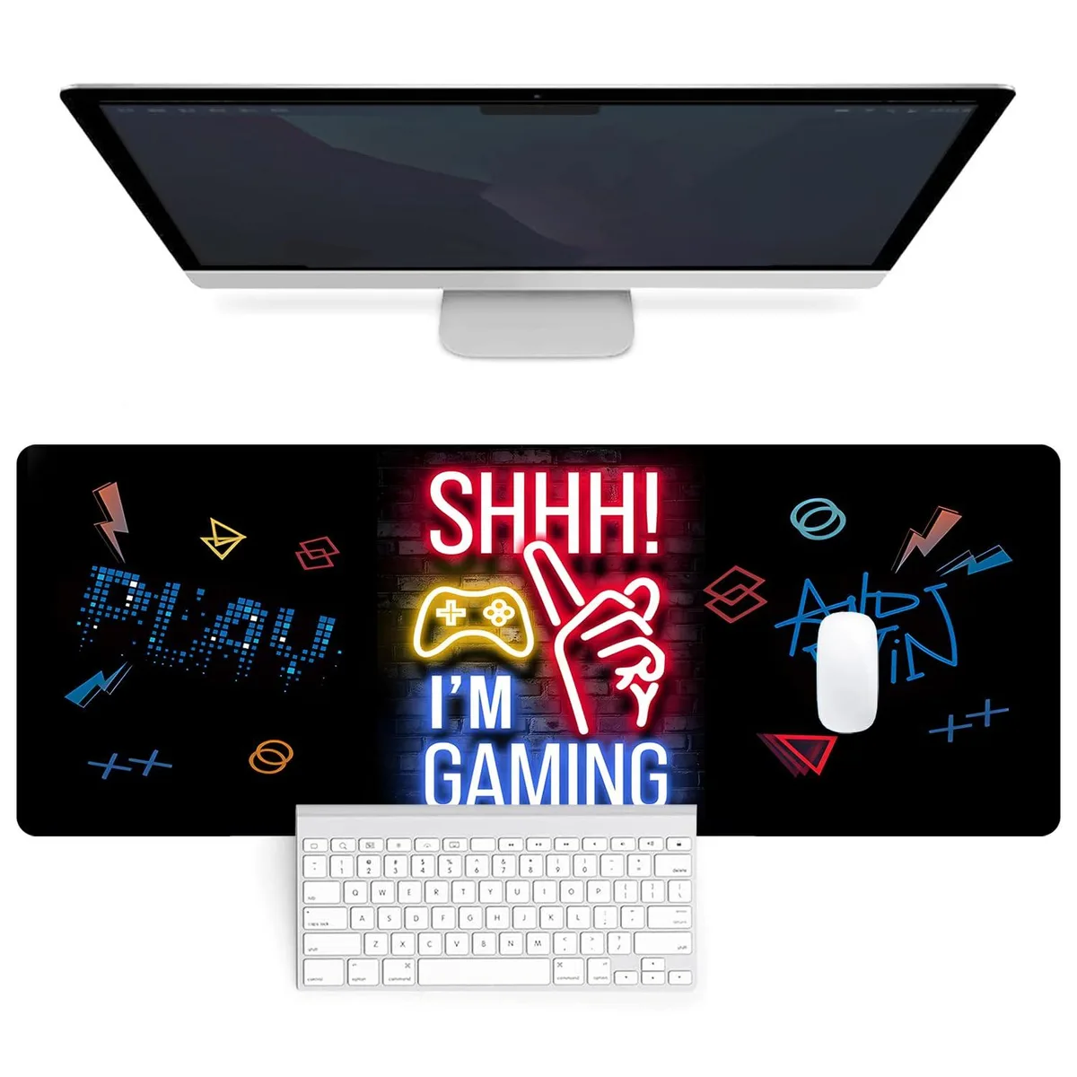 FoBianJie Mouse Pad 80x30cm Purple 0.08in — product photo
