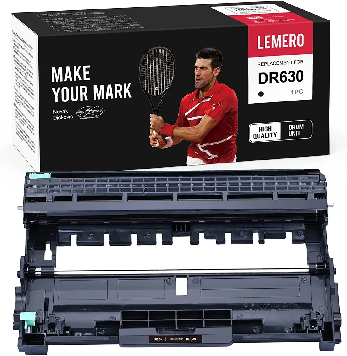 Black NuoTo DR630 compatible drum unit in sealed packaging