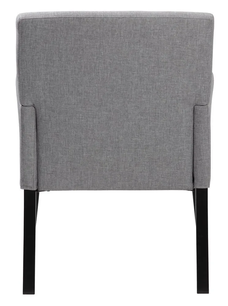 BOSS Office Products BOSS Office Products B659-MG office furniture grey linen-like chair 26.5W 27D 35H 17SH — product photo