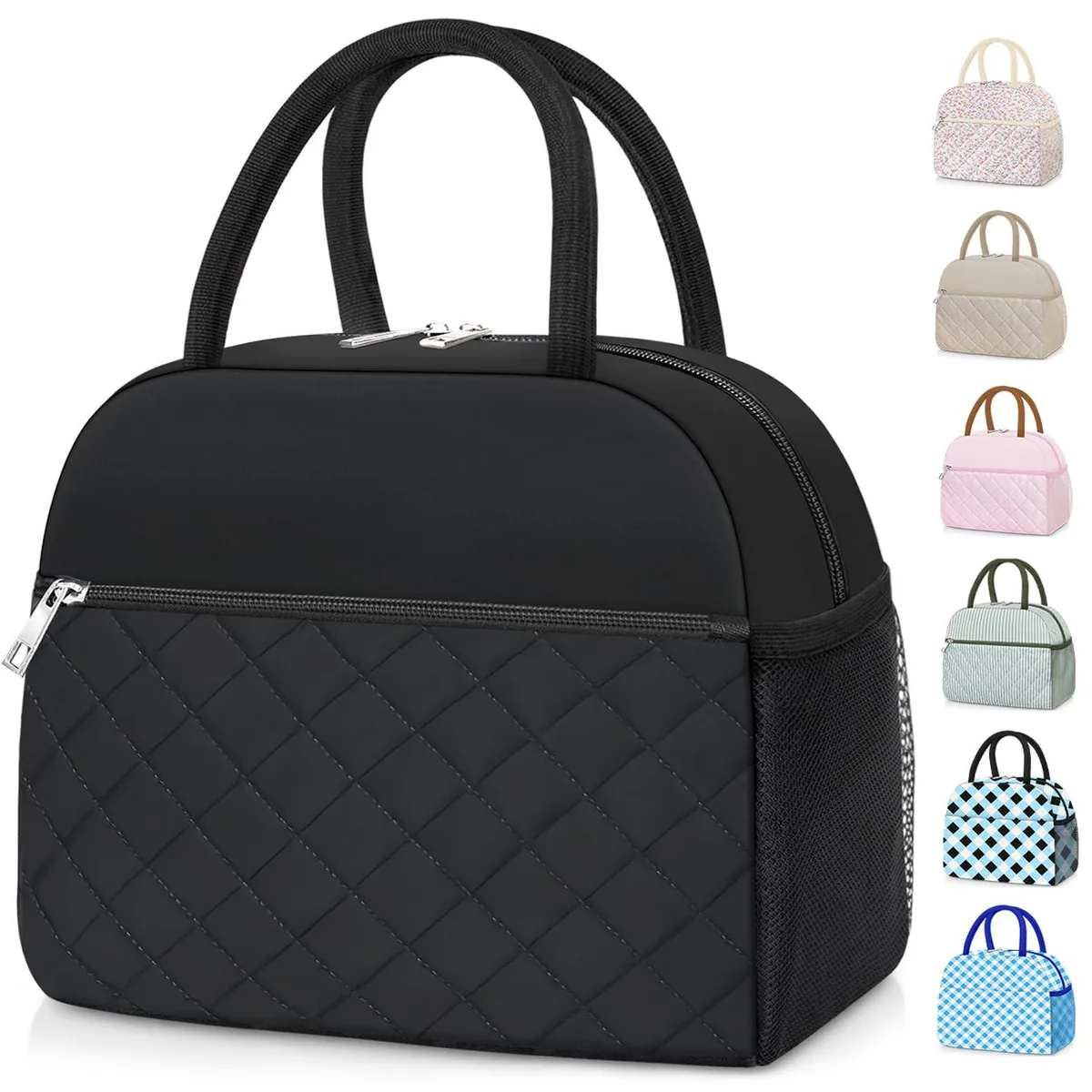 No Sew No Sew LBBK-01 Lunch Bag Black 10.6×6.3×8.67 in 10L — product photo