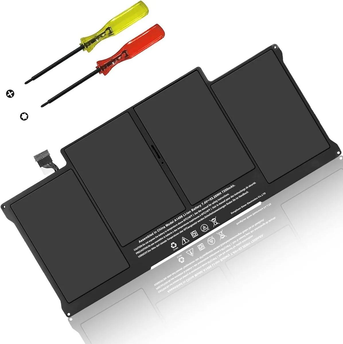 NShi NShi A1466 laptop battery 7200mAh 53.25WH 53.28WH 13 inch MacBook Air A1466 A1369 A1496 A1405 A1377 — product photo