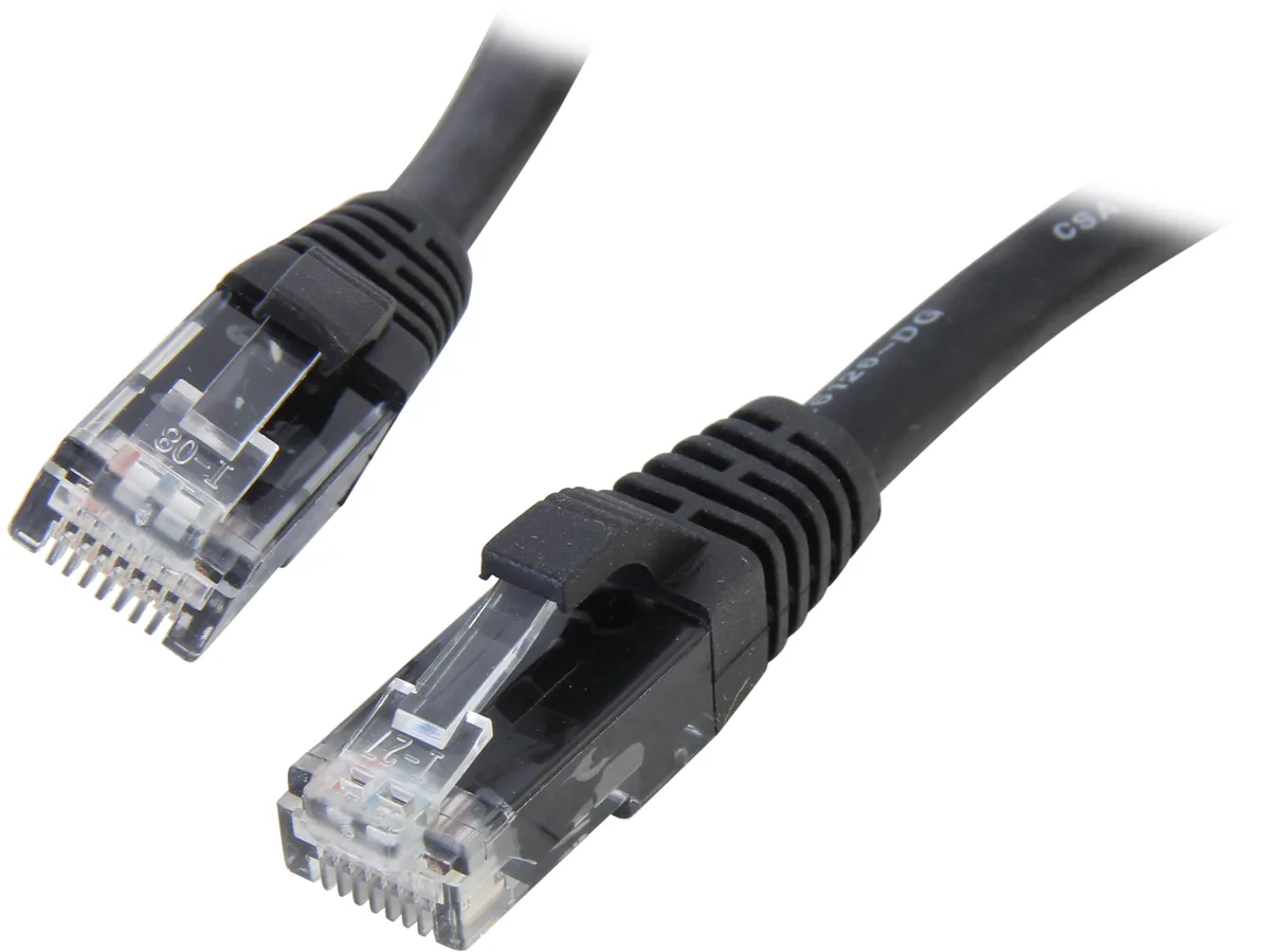 Cables To Go Cables To Go 27155 Cat6 network ethernet cable 25 ft black — product photo