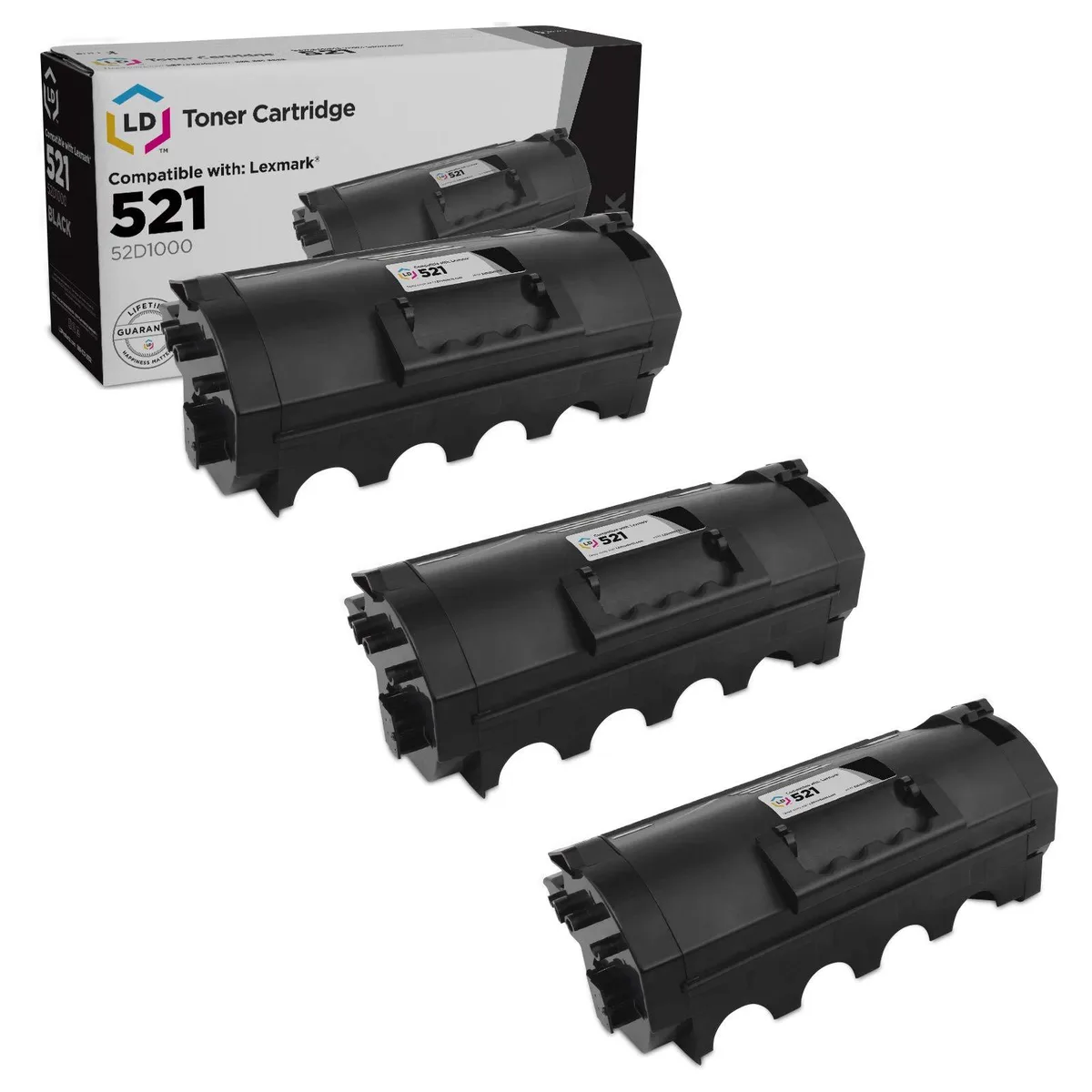 LD Products LD Products Toner Cartridge 521 Black 3-Pack — product photo