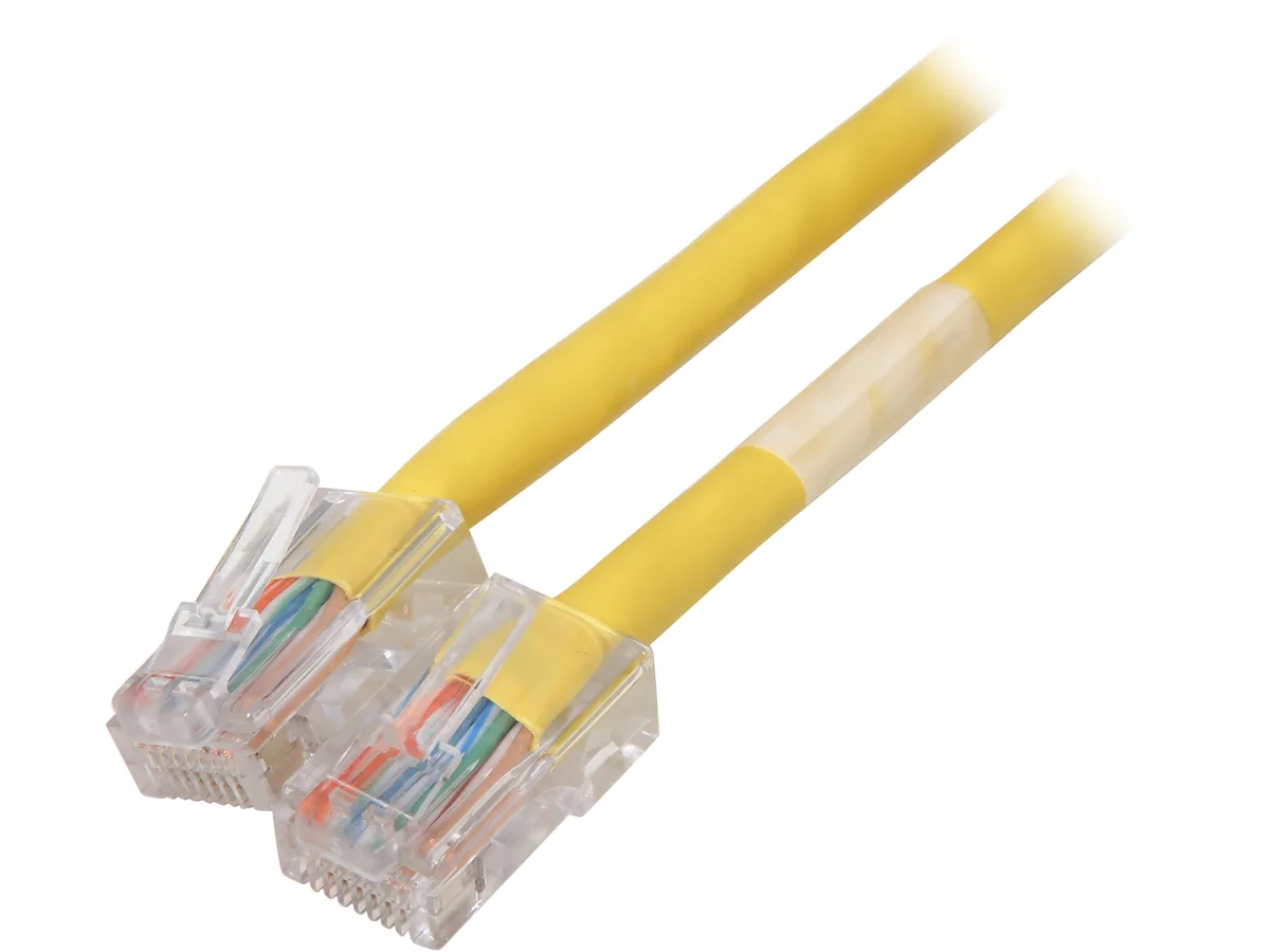 Cables To Go Cables To Go 22706 Cat5e network ethernet cable RJ45 25 ft yellow unshielded — product photo