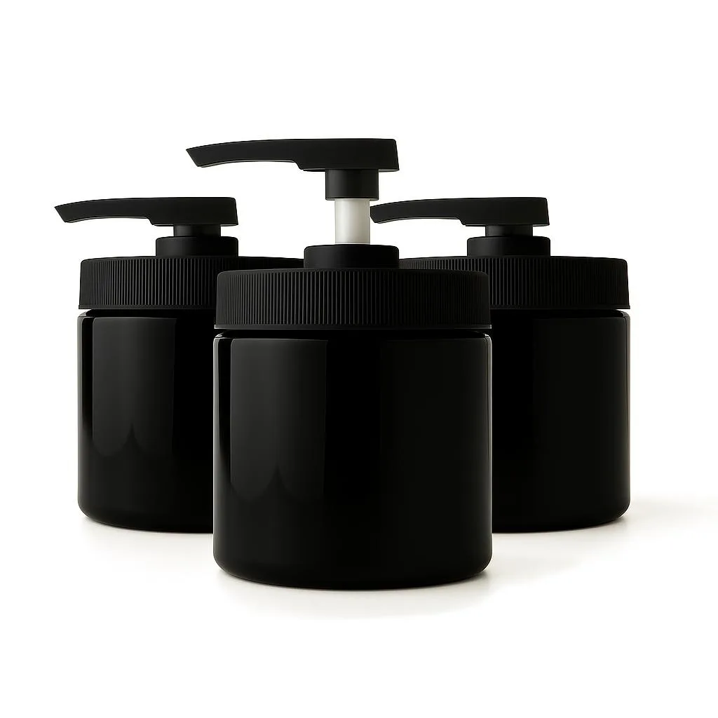 Vandue Corporation Vandue Corporation Royal Massage 16oz Pump Jar Black 3pk — product photo