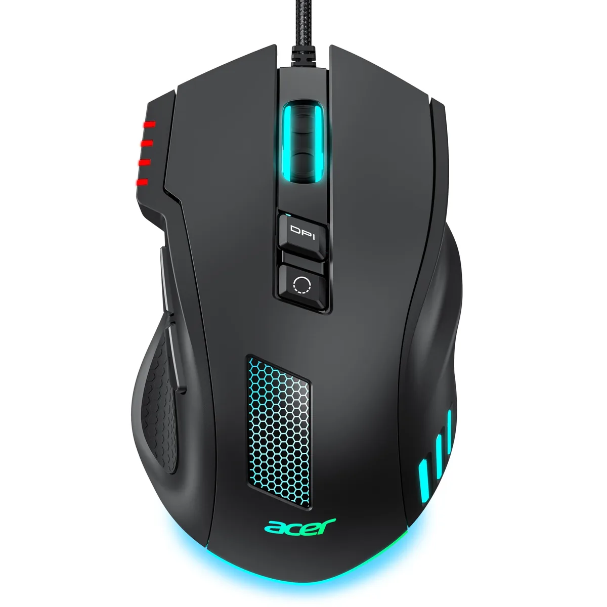 Acer OMW317 Wired Gaming Mouse 12800 DPI 8 Buttons Black — product photo