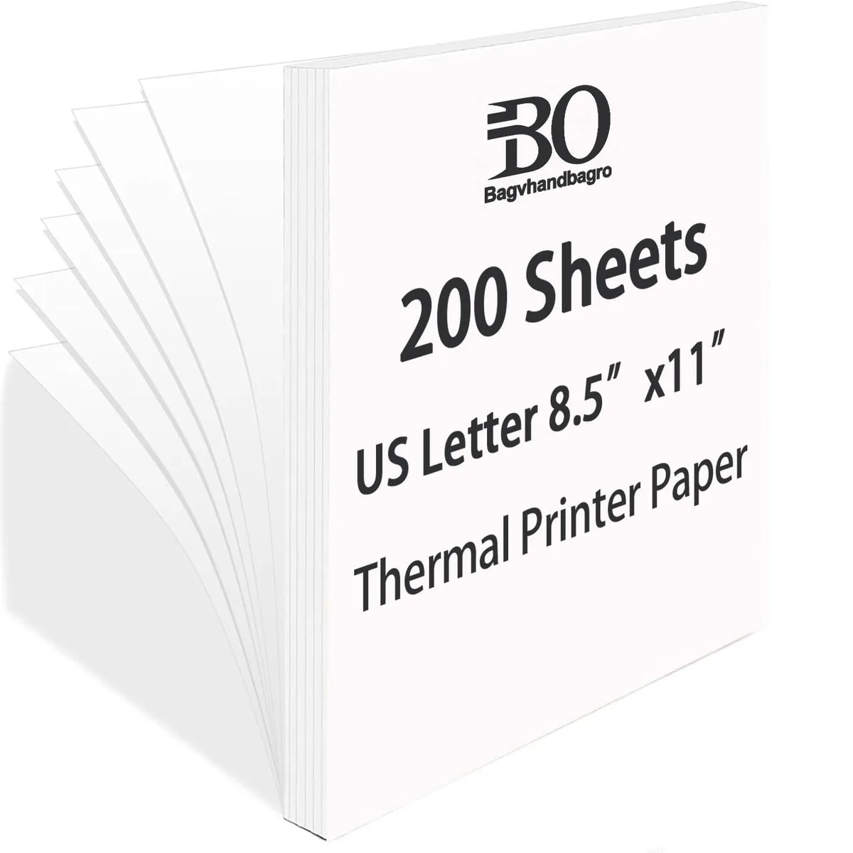  Thermal Printer Paper 8.5 x 11 in 200 Sheets — product photo