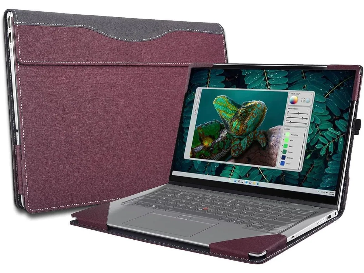 BONAEVER BONAEVER 1--- 14 inch hard laptop case Wine Red — product photo