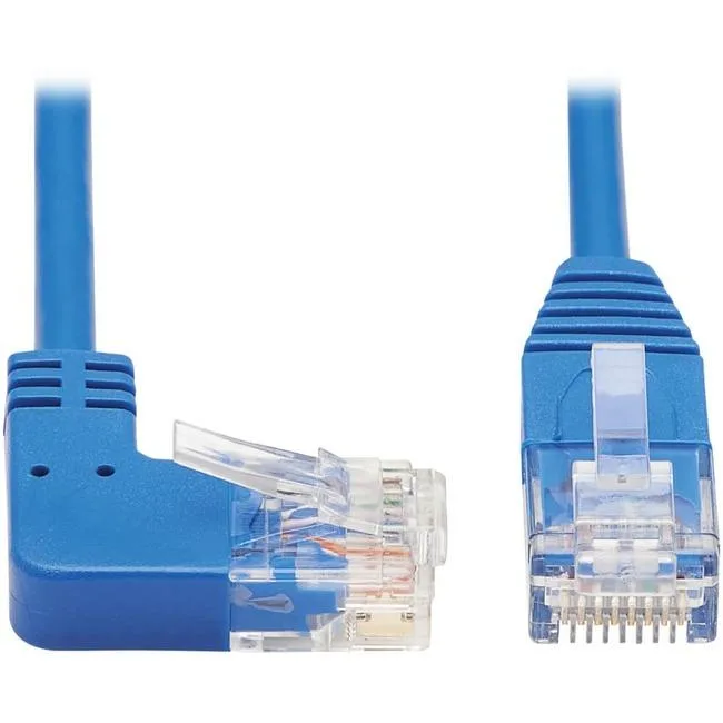 Tripp Lite Tripp Lite N204-S01-BL-RA 1 ft Right-Angle Cat6 Slim Ethernet Cable — product photo