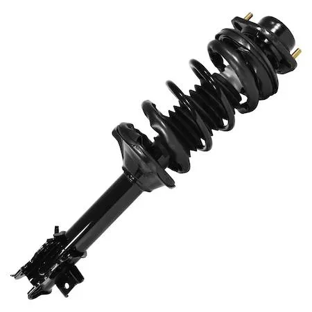 Unity 15241 rear left complete strut assembly, silver metal coil spring and housing