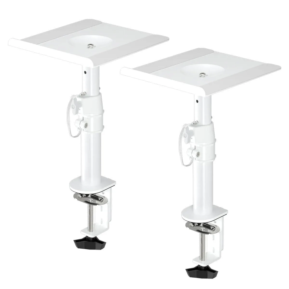 Avid SDM001W Clamp-on Speaker Stand Pair White 9.6x8.8in Tray 33lb Capacity — product photo