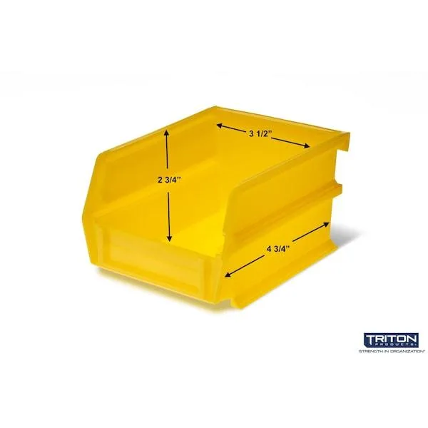 TRITON PRODUCTS LLC TRITON PRODUCTS LLC 3-210Y-6 Yellow Stacking Hanging Interlocking Bins — product photo