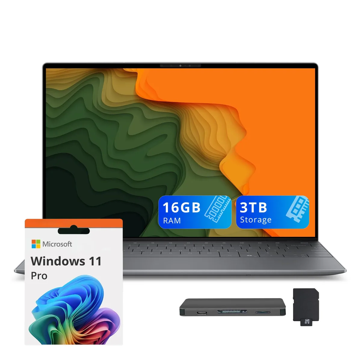 DELL DELL XPS 13 9345 13.4" FHD+ Business Laptop Snapdragon X Elite X1E-80-100 16GB DDR5 2TB SSD Graphite — product photo