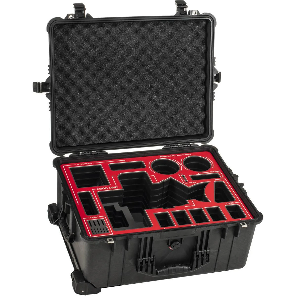 Jason Cases Jason Cases Hard Case for Canon C500 Mark II, Red Overlay — product photo
