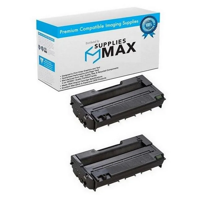 SuppliesMax SuppliesMax Compatible Toner Cartridge 2-pack 6400 pages for Lanier SP-3500/3510 series — product photo