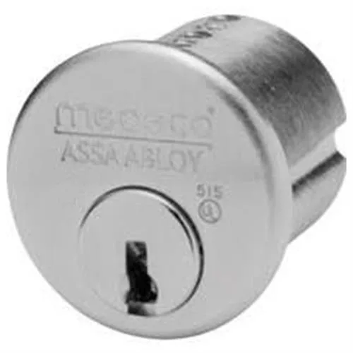 Medeco Medeco 10-0500-626-00 Satin Chrome 1-1/4" 6 Pin Mortise Cylinder Yale Cam 00 Keyway — product photo