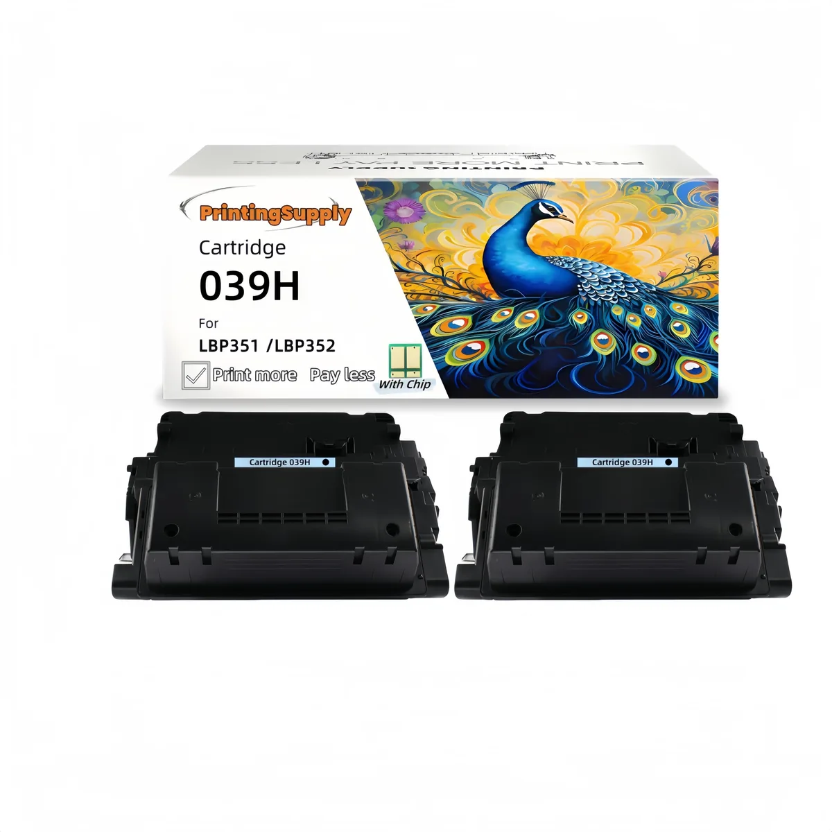 Aster Graphics Inc Aster Graphics Inc 039H Black High Yield Toner Cartridge 2 Pack 25000 Pages — product photo