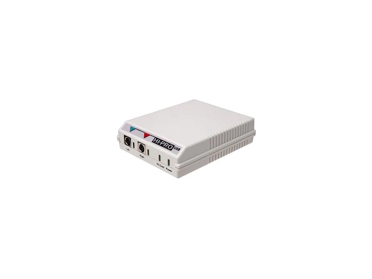 White ABS USB 2.0 hearing aid programmer with cable
