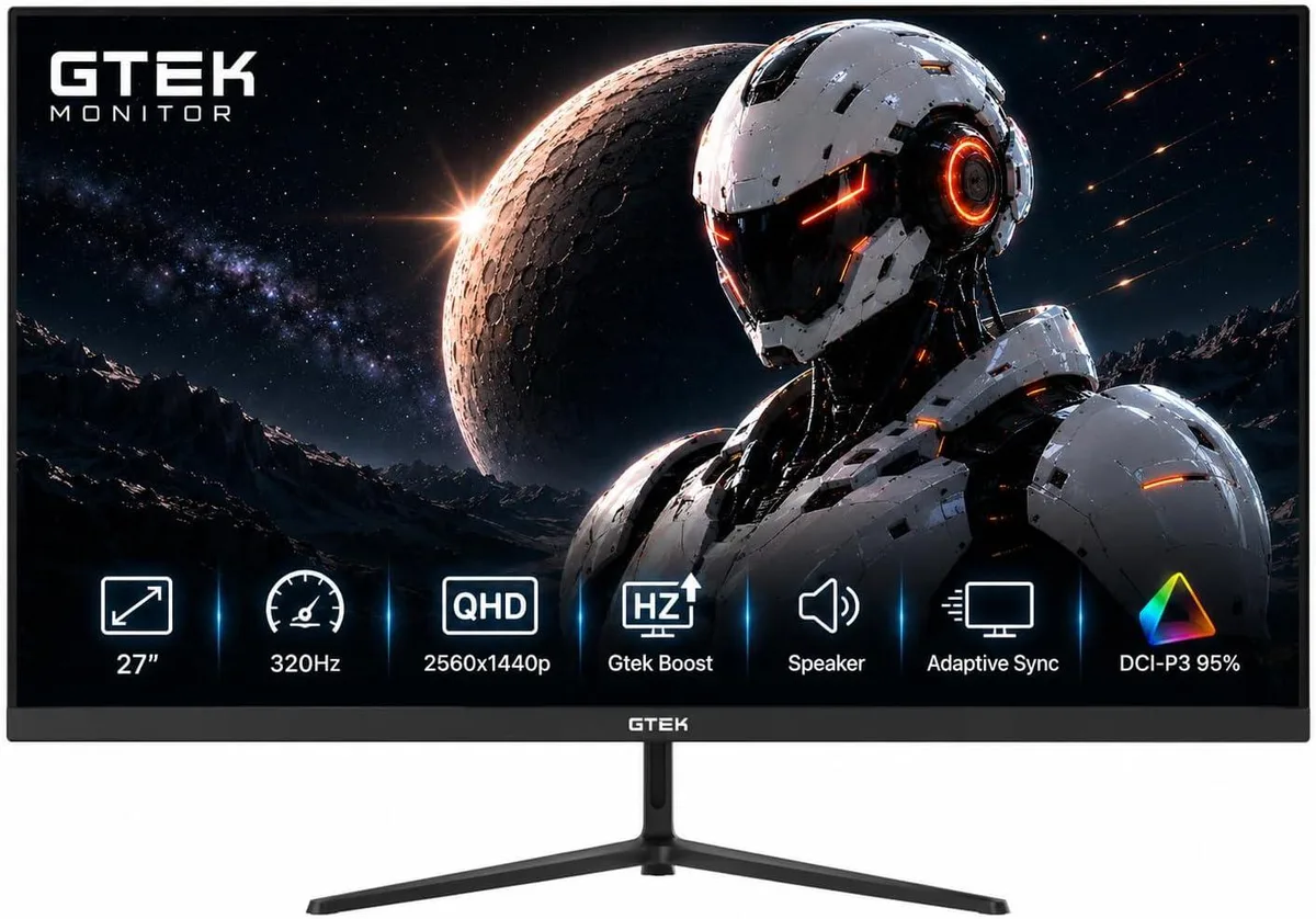 GTEK ELECTRONICS GTEK ELECTRONICS Q2732PS 27" 320Hz 2560x1440 gaming monitor — product photo