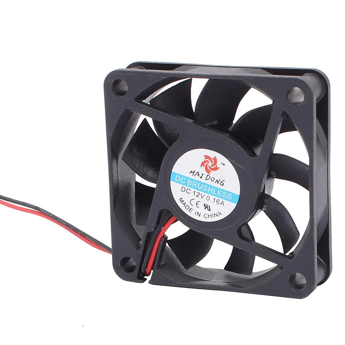 Unique-Bargains Unique-Bargains DC 12V 60mm 15mm 9 Vanes Case Fan w Metal Finger Guard — product photo