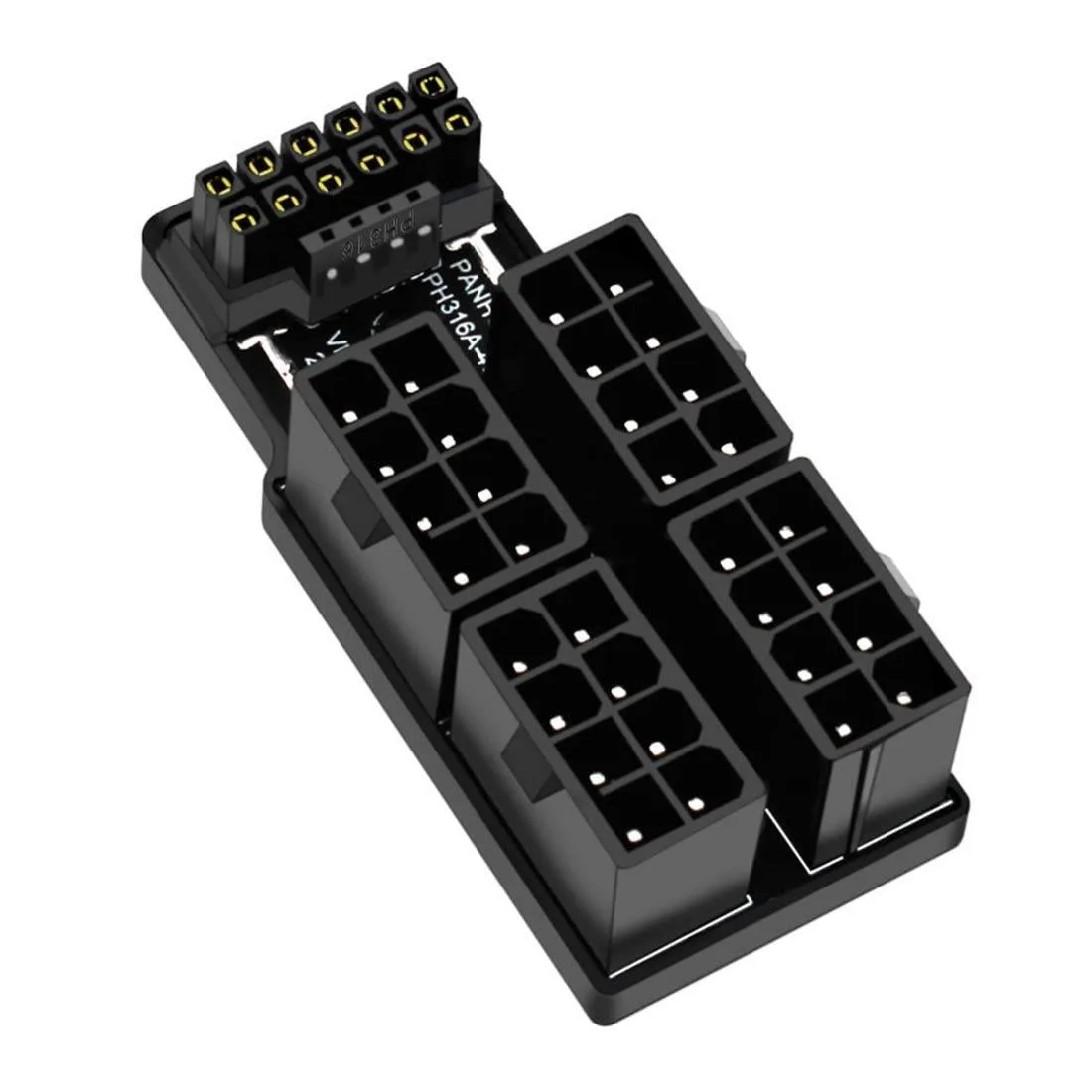 Vszerda Vszerda ATX 8Pin 4 Port to 12VHPWR ATX 3.0 PCI-E 5.0 16Pin 90 Degree Down Angled internal power cable — product photo