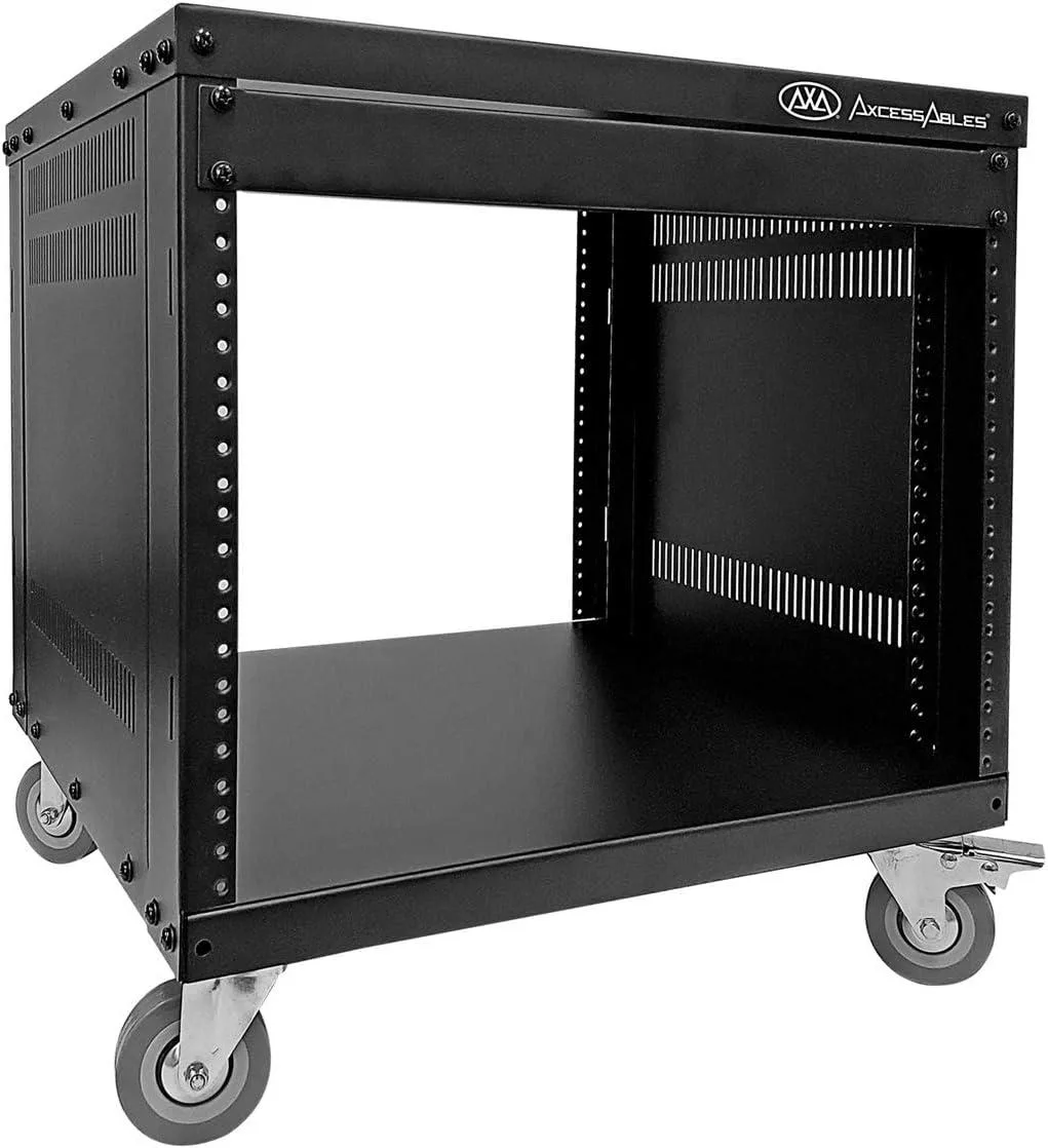 TAURKENAM TAURKENAM 8U 19-inch Server Rack Cabinet with Locking Wheels — product photo