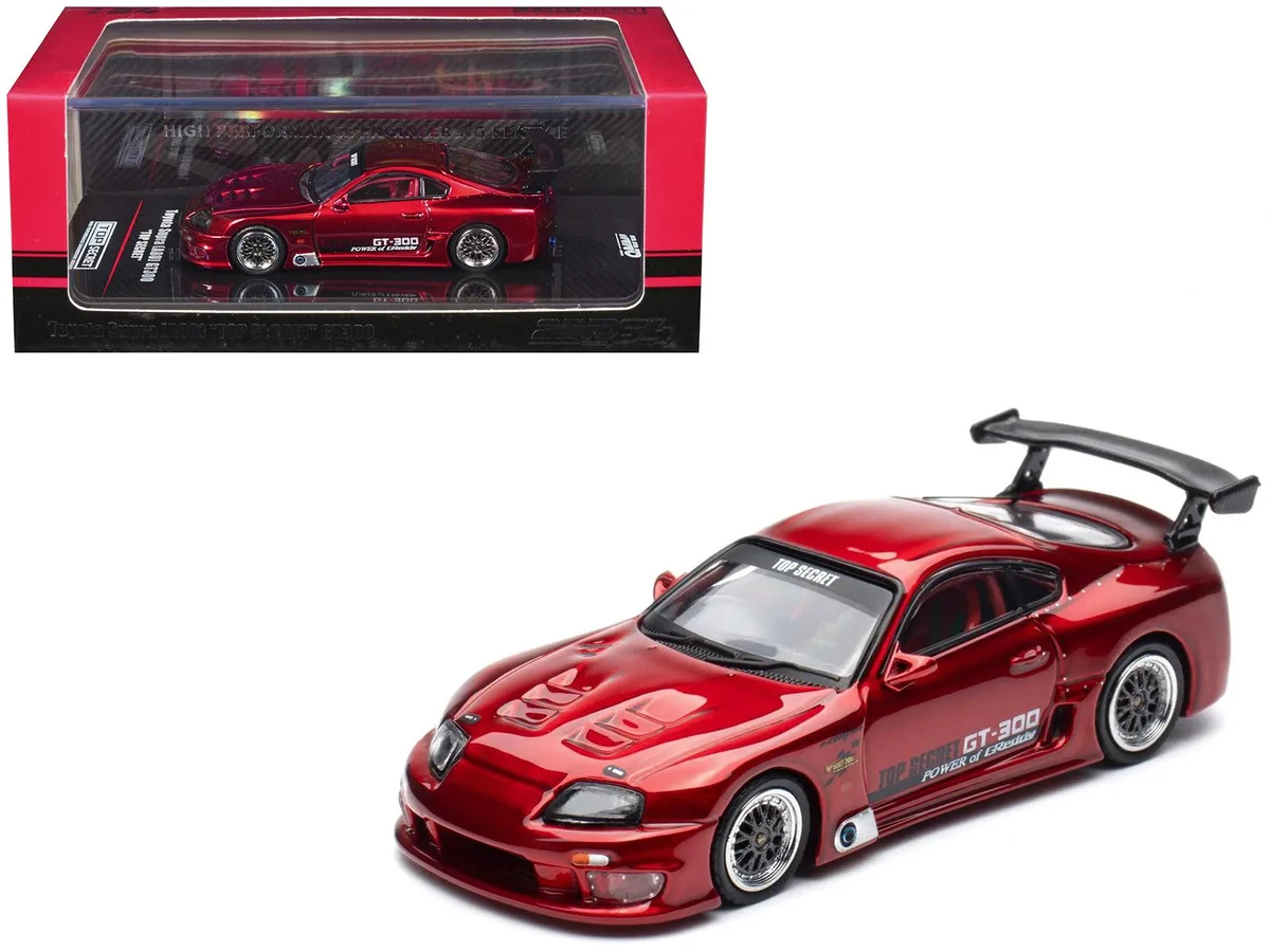Inno Models Inno Models Toyota Supra A80 Top Secret GT300 RHD Red Metallic 1/64 Diecast Hobby Collectible — product photo