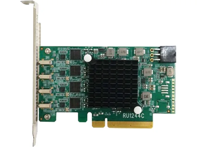 HighPoint Technologies, Inc. HighPoint Technologies, Inc. RU1244C PCIe 3.0 x8 4-Port USB 3.2 10G Controller — product photo
