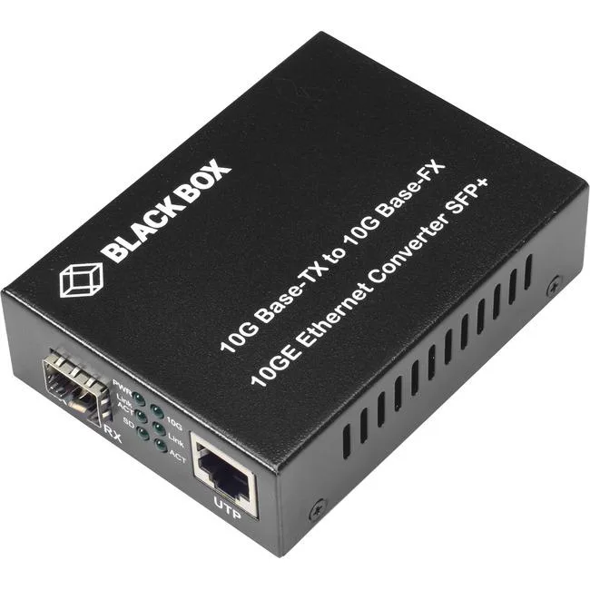 Black Box Corporation Black Box Corporation LGC220A 10G copper to fiber SFP media converter — product photo