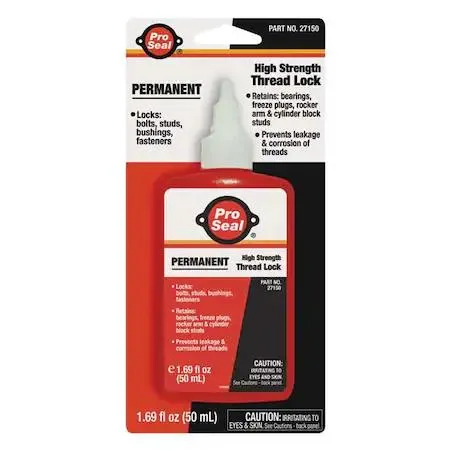Red threadlocker bottle 1.69 fl oz liquid anaerobic adhesive