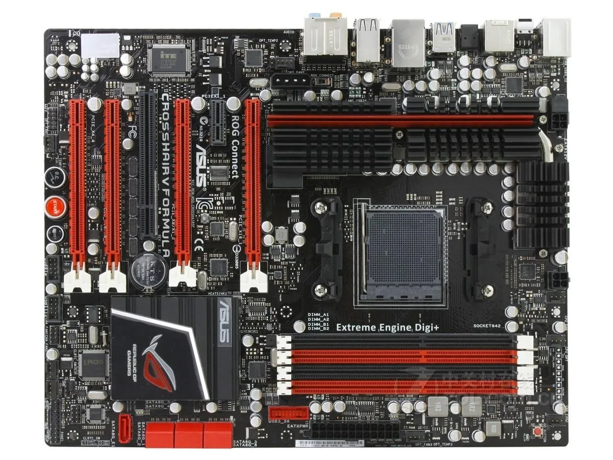 ASUS ASUS Crosshair V Formula AMD 990FX Socket AM3+ DDR3 32GB ATX motherboard — product photo
