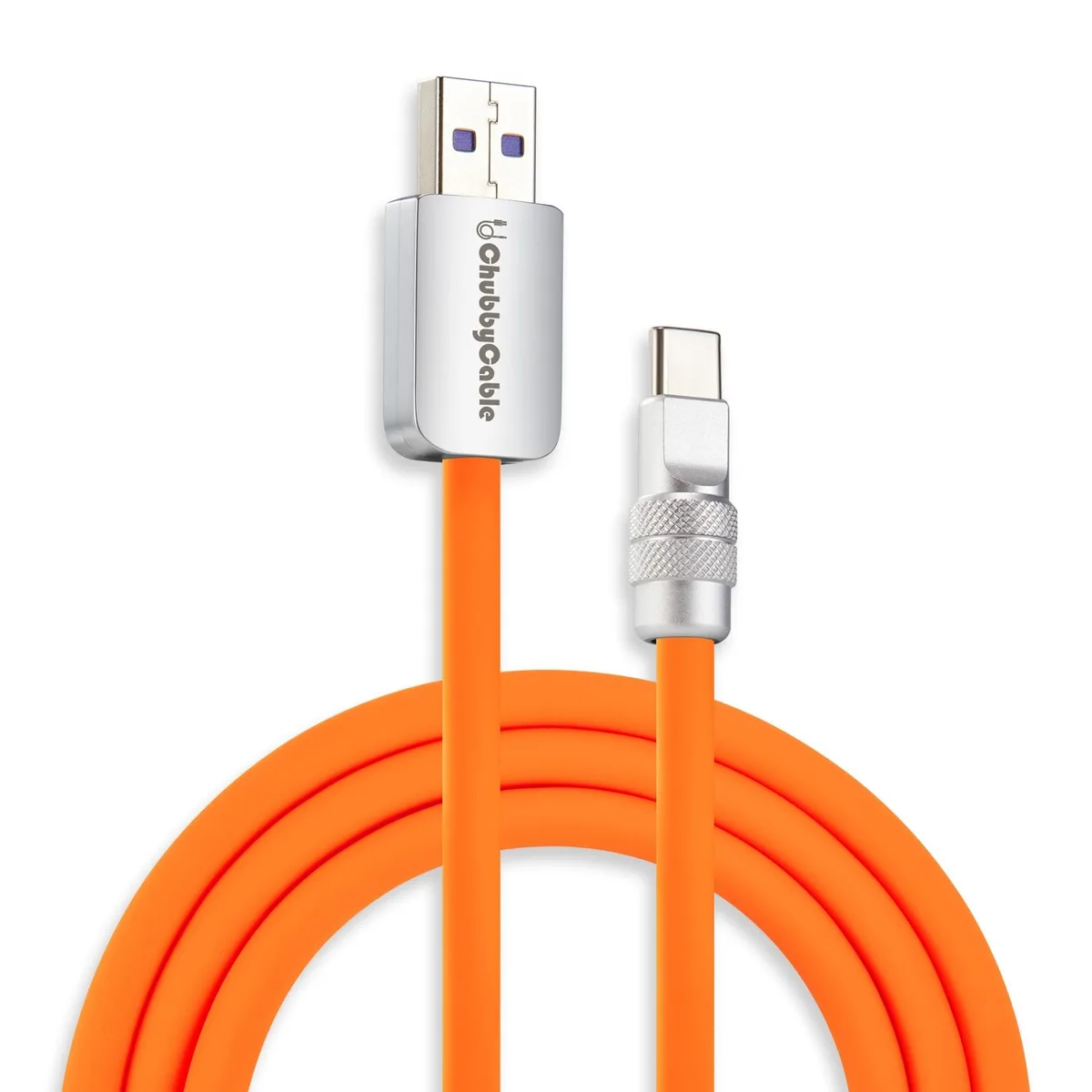 BoYata BoYata Chubby 2.0 USB-A to USB-C Cable 120W Orange 13.1FT — product photo