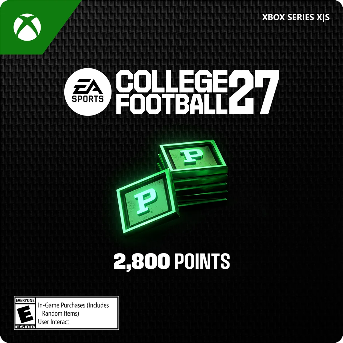 Electronic Arts Electronic Arts 7F6-00946 College Football 27 2800 Points downloadable game — product photo