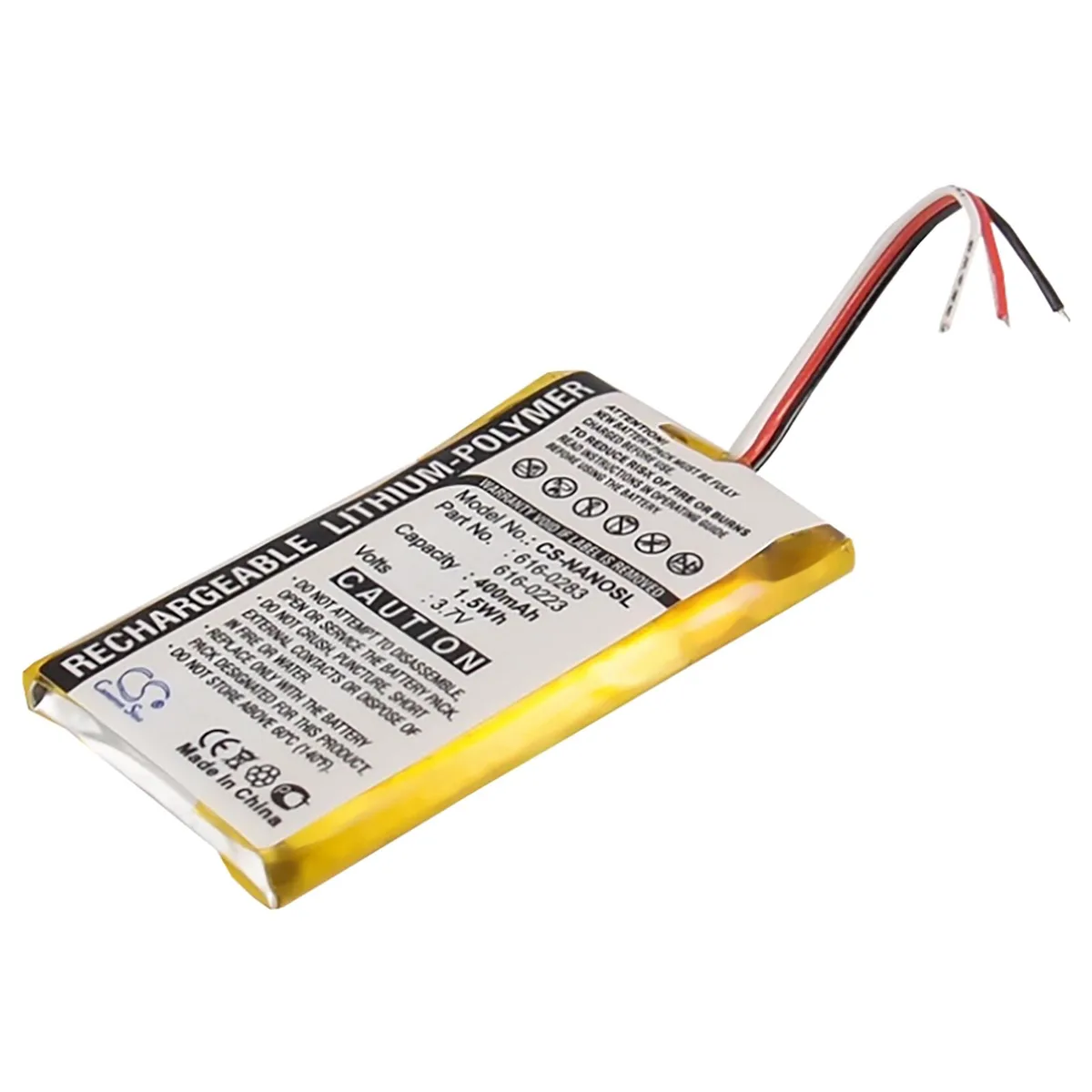 Cameron & Co Cameron & Co DS-CS-NANOSL 3.7V 400mAh Li-Polymer battery black — product photo
