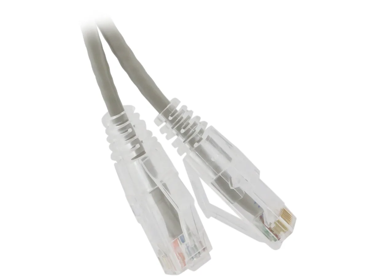 Nippon Labs Nippon Labs SLCAT6-28-20GY network ethernet cable 20 ft 28 AWG Cat 6 550 MHz gray — product photo