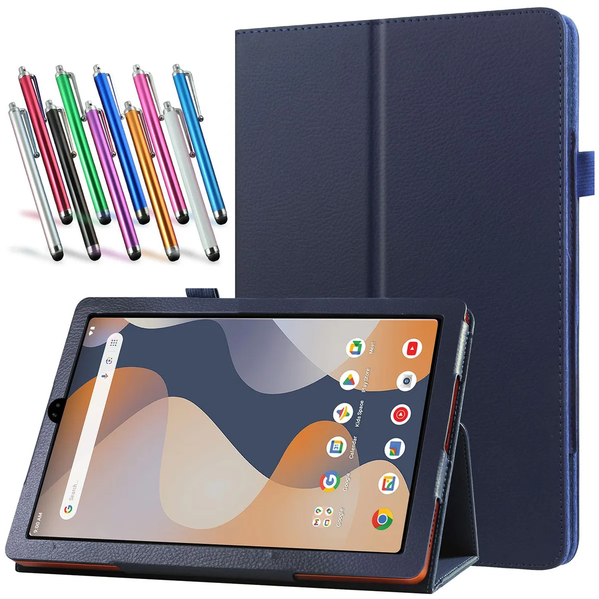 anicestore anicestore Case for ONN 8 Inch Tablet (2024 Model) Navy Blue + Stylus — product photo