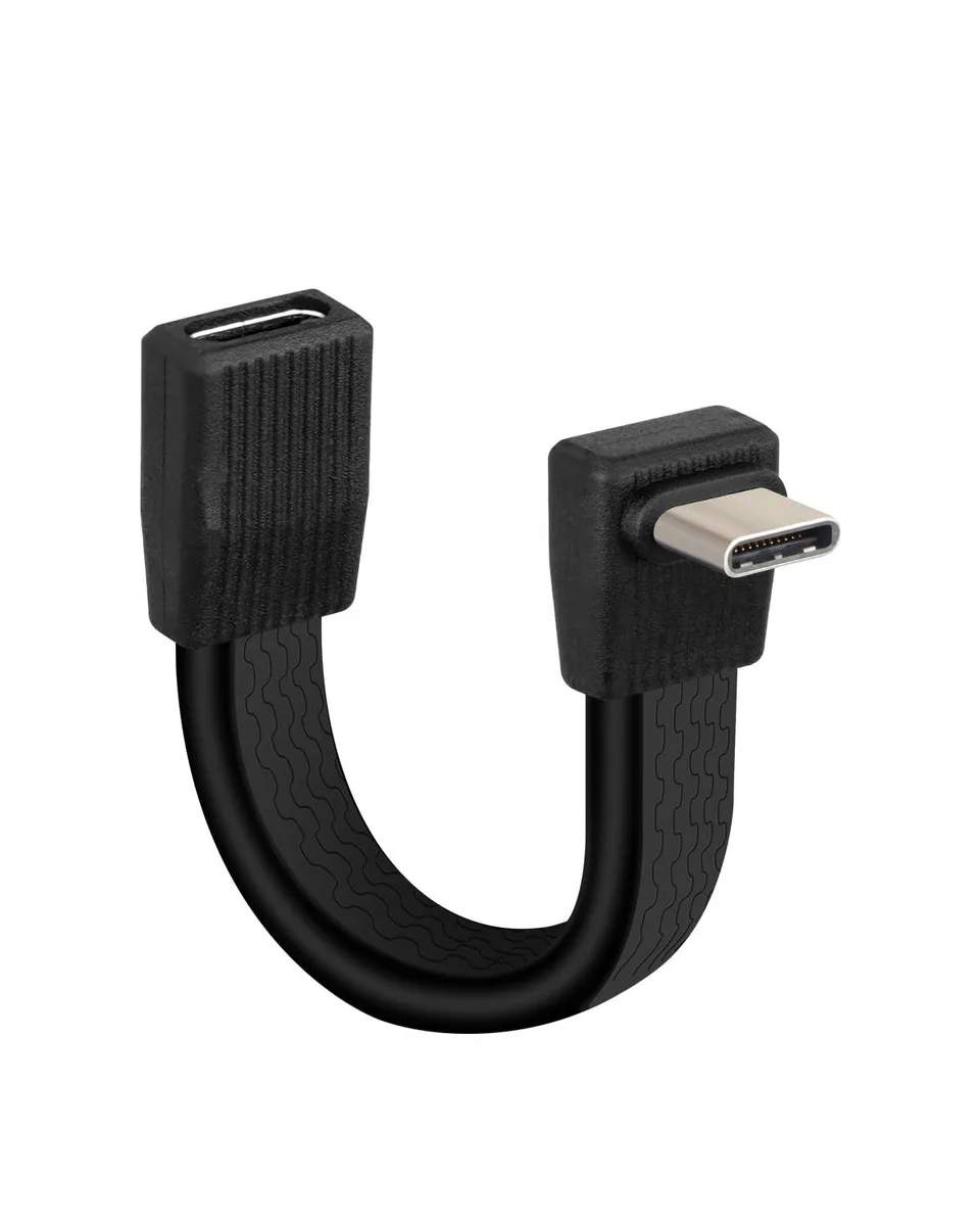  YANBORONSN USB 4 Flat Extension Cable 80Gbps 240W 90 Degree 51mm — product photo
