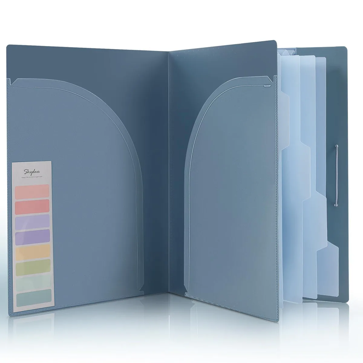  SKYDUE 12239WJJ-Blue 7 Pocket File Folder 13 x 9.5 in 200 Sheets Blue — product photo