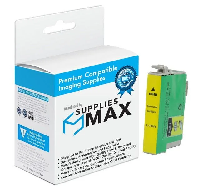 SuppliesMax SuppliesMax Yellow Inkjet Cartridge T088420 165 Pages — product photo