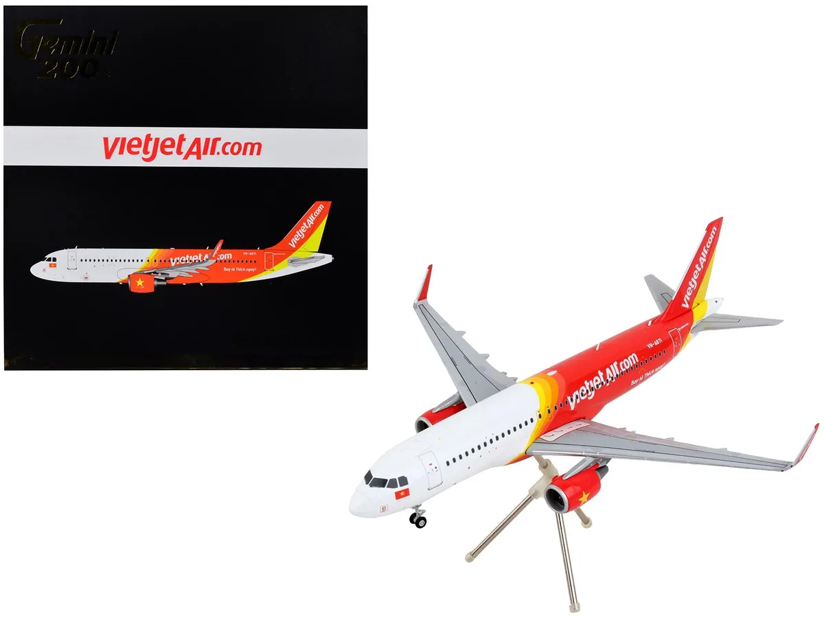 GeminiJets GeminiJets Airbus A320 VietJet Air VN-A671 1/200 Diecast Model Airplane — product photo