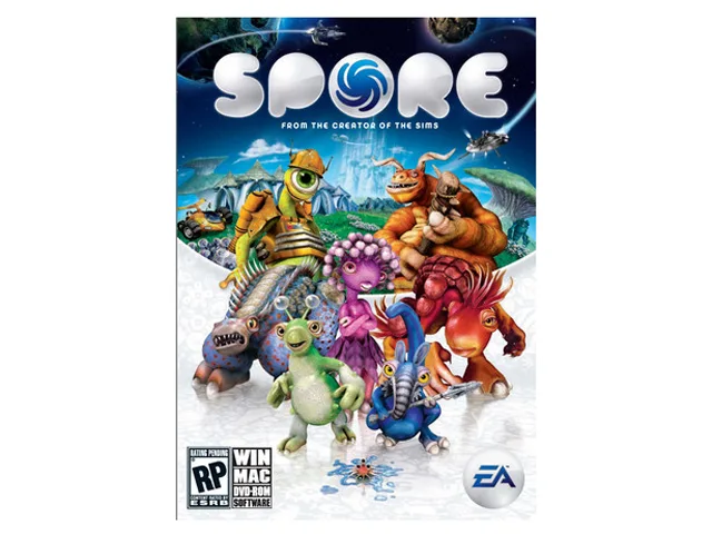 Sealed standard PC DVD case with Spore cover art